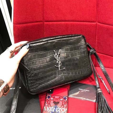 YSL Unboxing: Croc Embossed Lou Camera Bag 